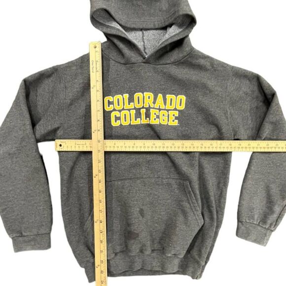 Y2K Colorado College Gray Pullover Sweatshirt Hoodie Sz Small University NCAA - Picture 2 of 4